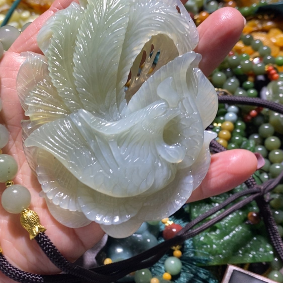 【闪购商品】岫玉毛衣链未镶嵌