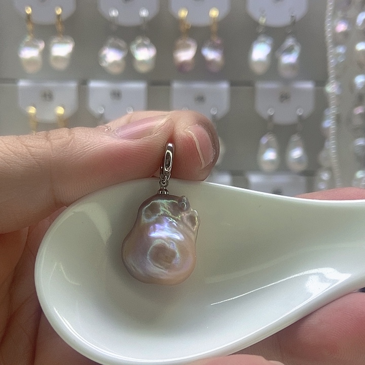 银S925镶嵌淡水珍珠颈饰39