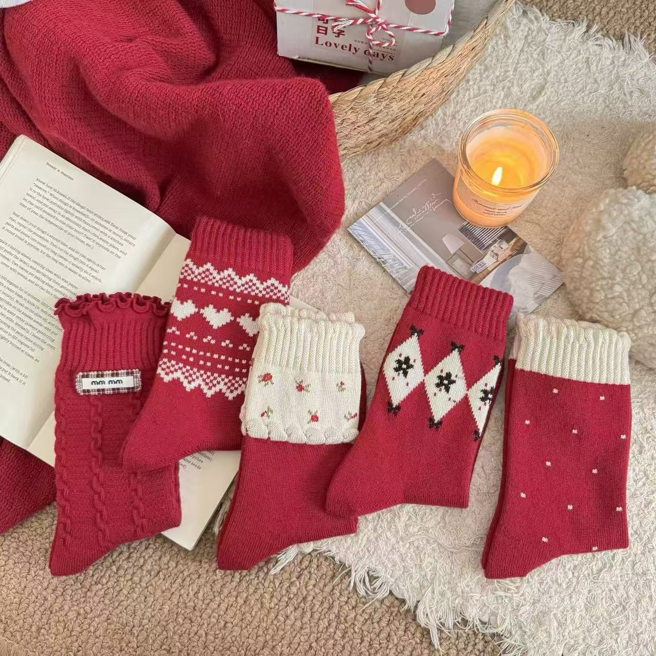 【1301-1499】福利款女士袜子集合 专属链接新疆长绒棉中筒袜