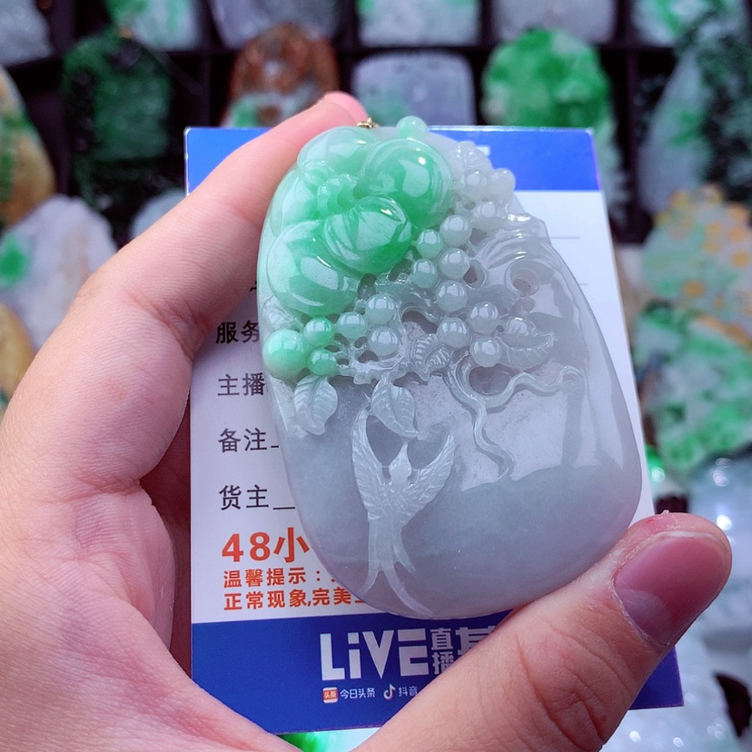 【闪购商品】翡翠颈饰未镶嵌挂件