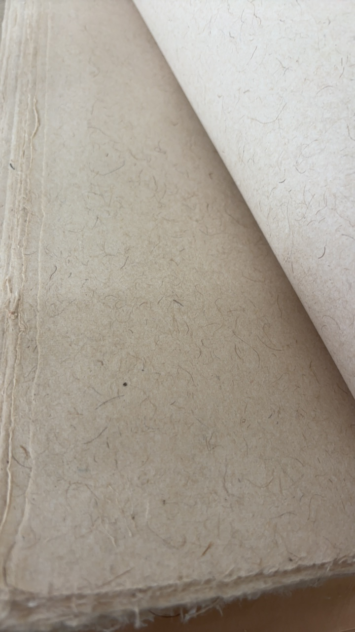 麻纸半生半熟70✖️140.50张半生熟宣纸毛笔纸书法专用纸小楷专用