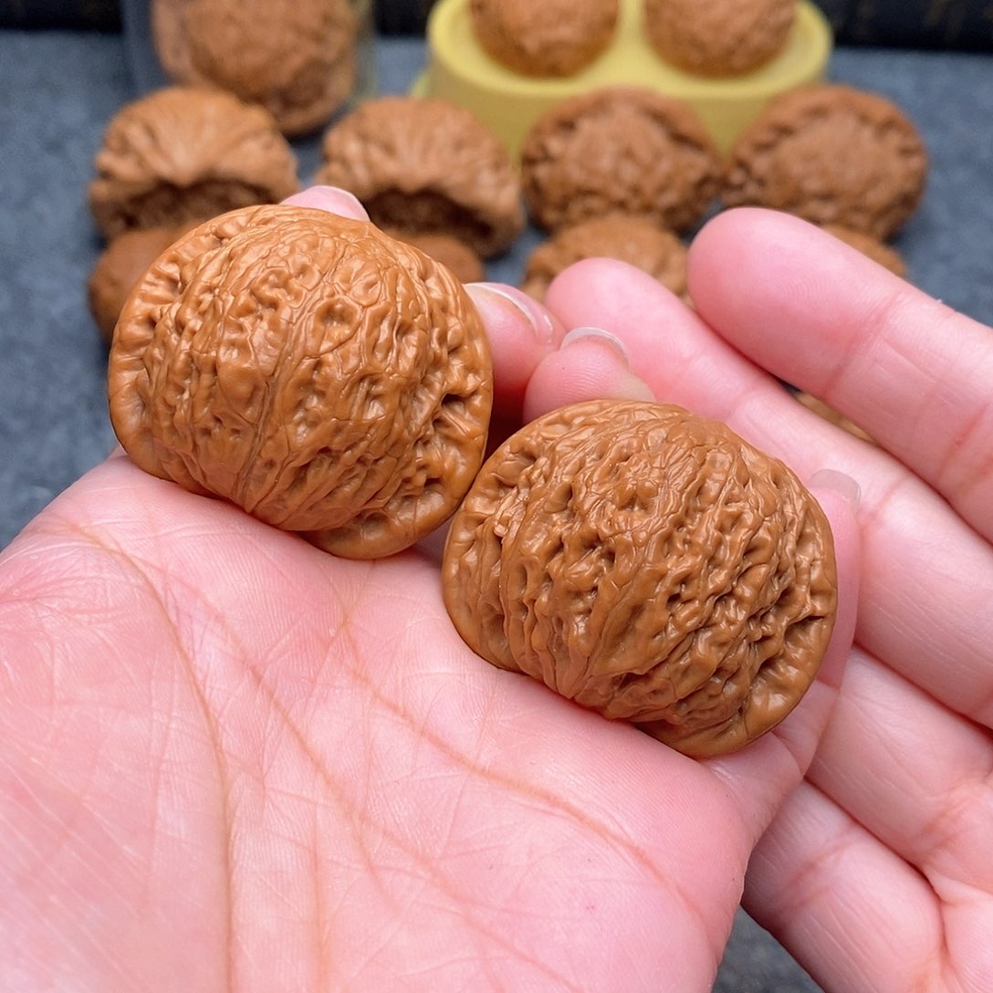 文玩核桃把件福*红精品铁锤妹妹41全品