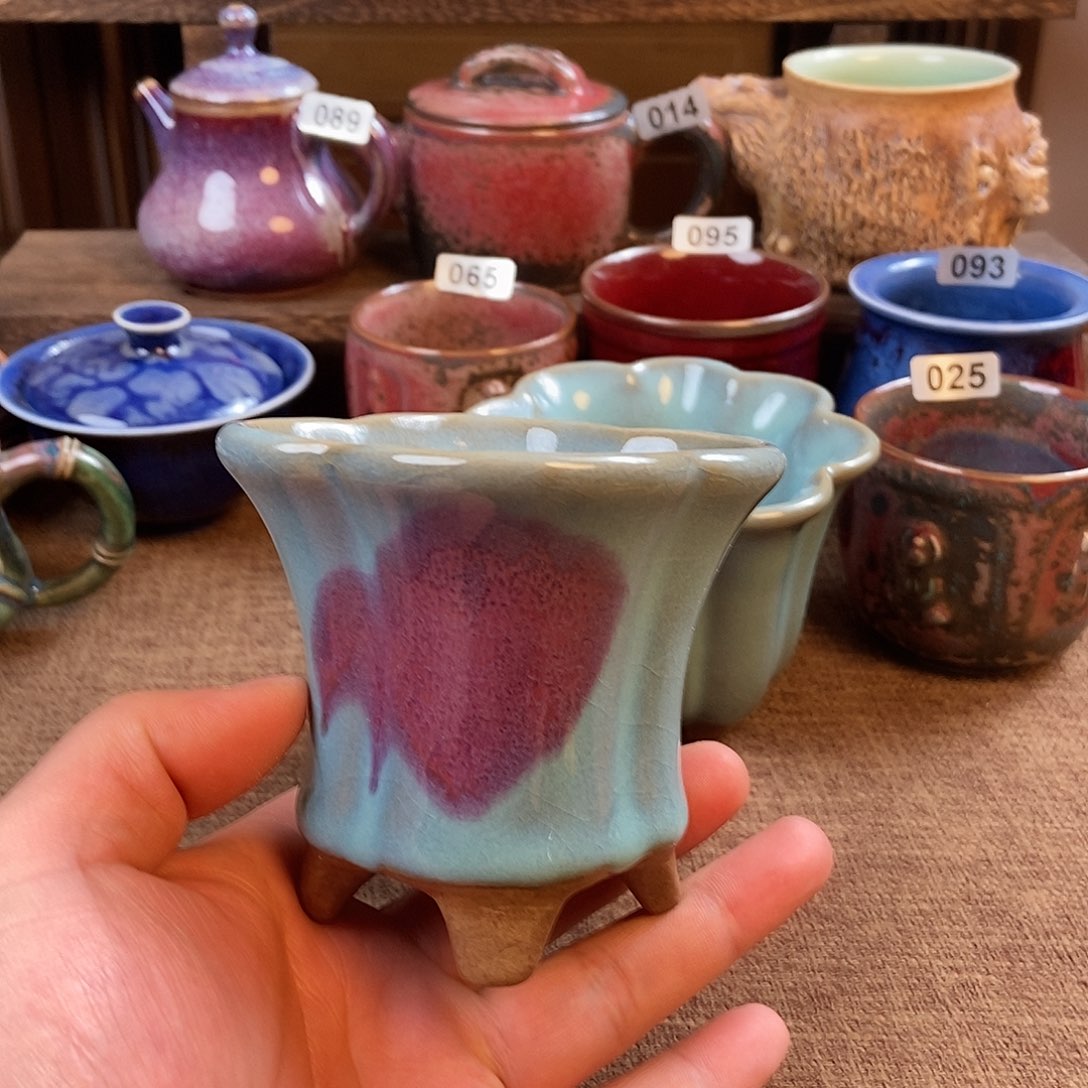 瓷片钧瓷茶器家用杯子