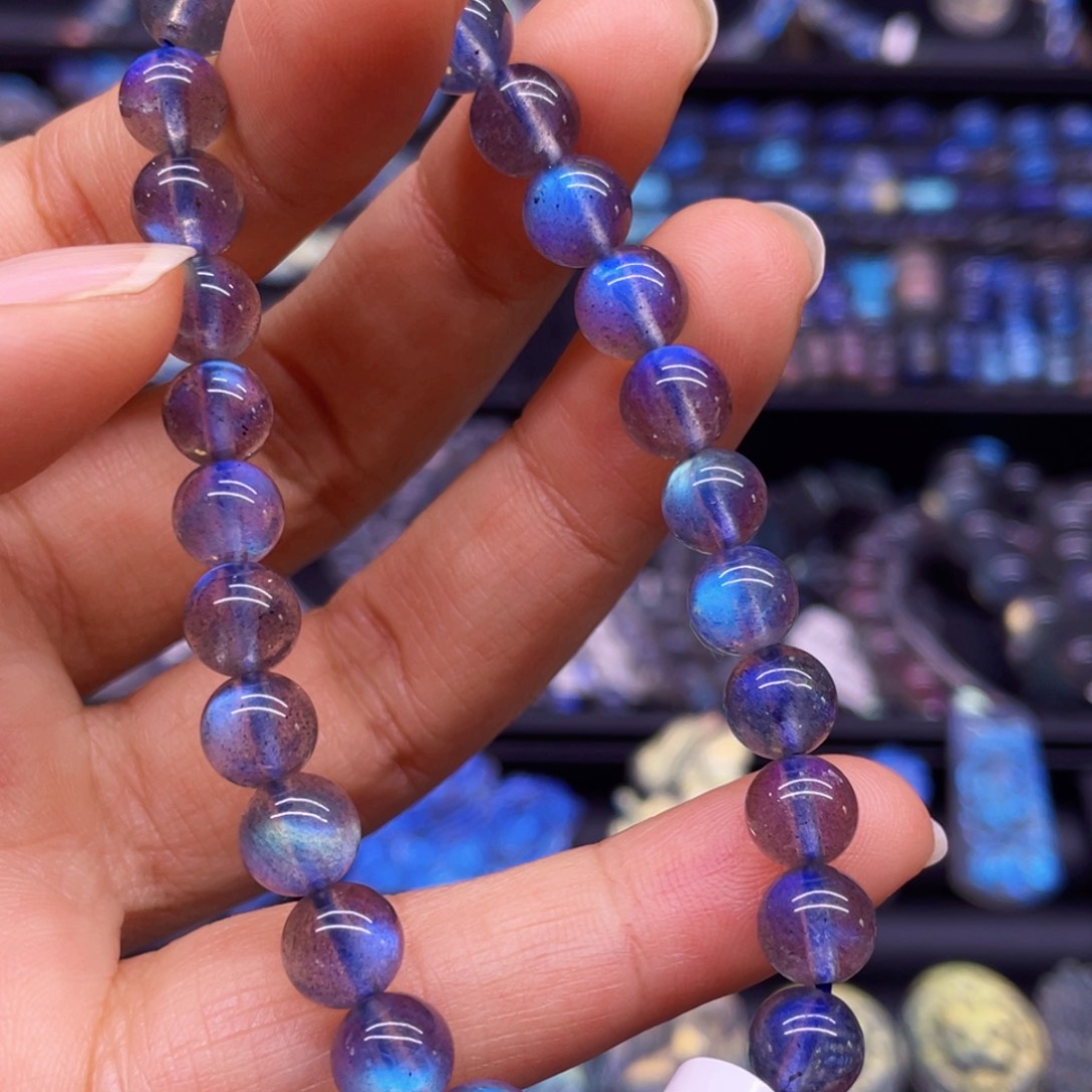 未镶嵌手串长石7.3左右