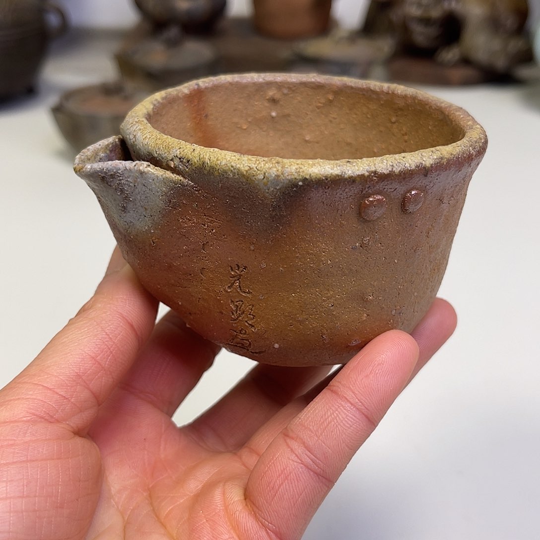 备前烧作品（光显人有暗裂