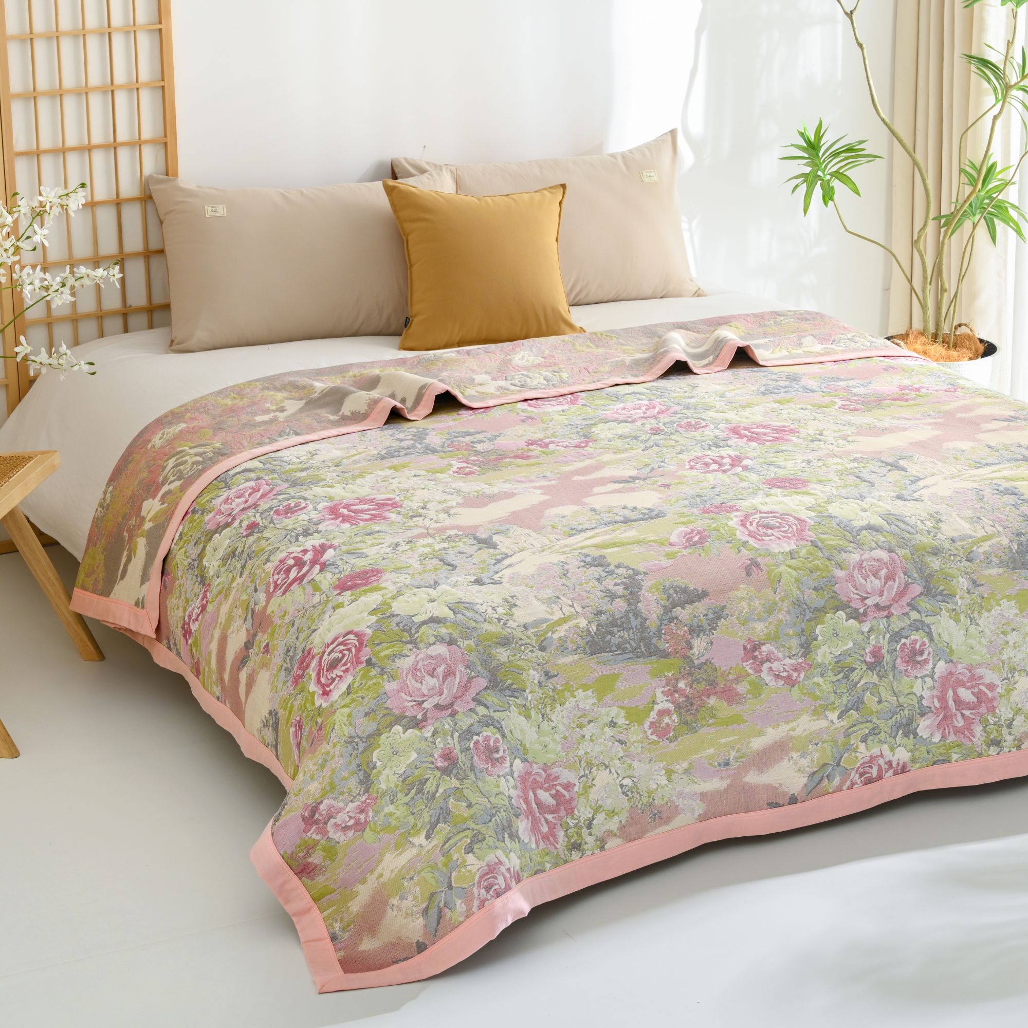 【田园牧歌】230*250cm加厚轻奢高定亲肤毯