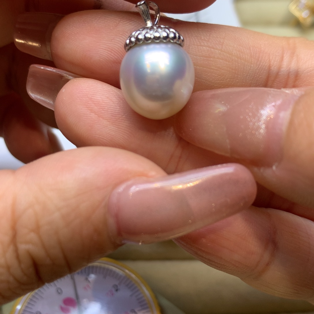 颈饰银S925镶嵌海水珍珠