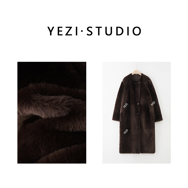 叶子定制【冬日战袍】辛z蕾同款澳洲羊皮毛一体大衣24491725-12/15