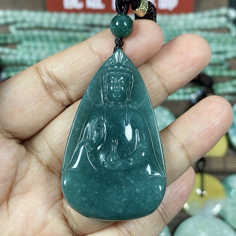 【闪购商品】翡翠颈饰未镶嵌玉吊坠翡翠玉观音牌