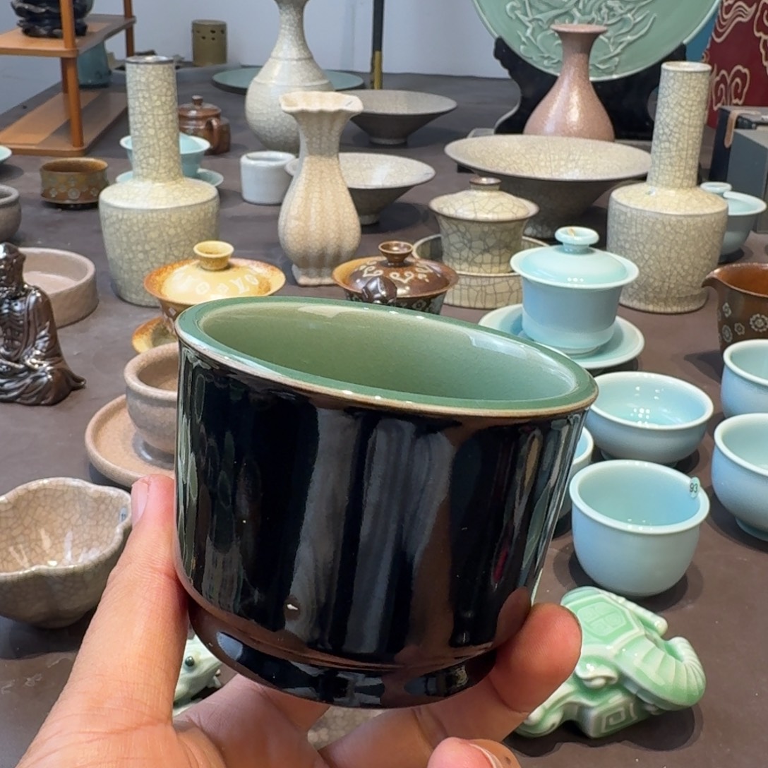 龙泉青瓷茶具微瑕