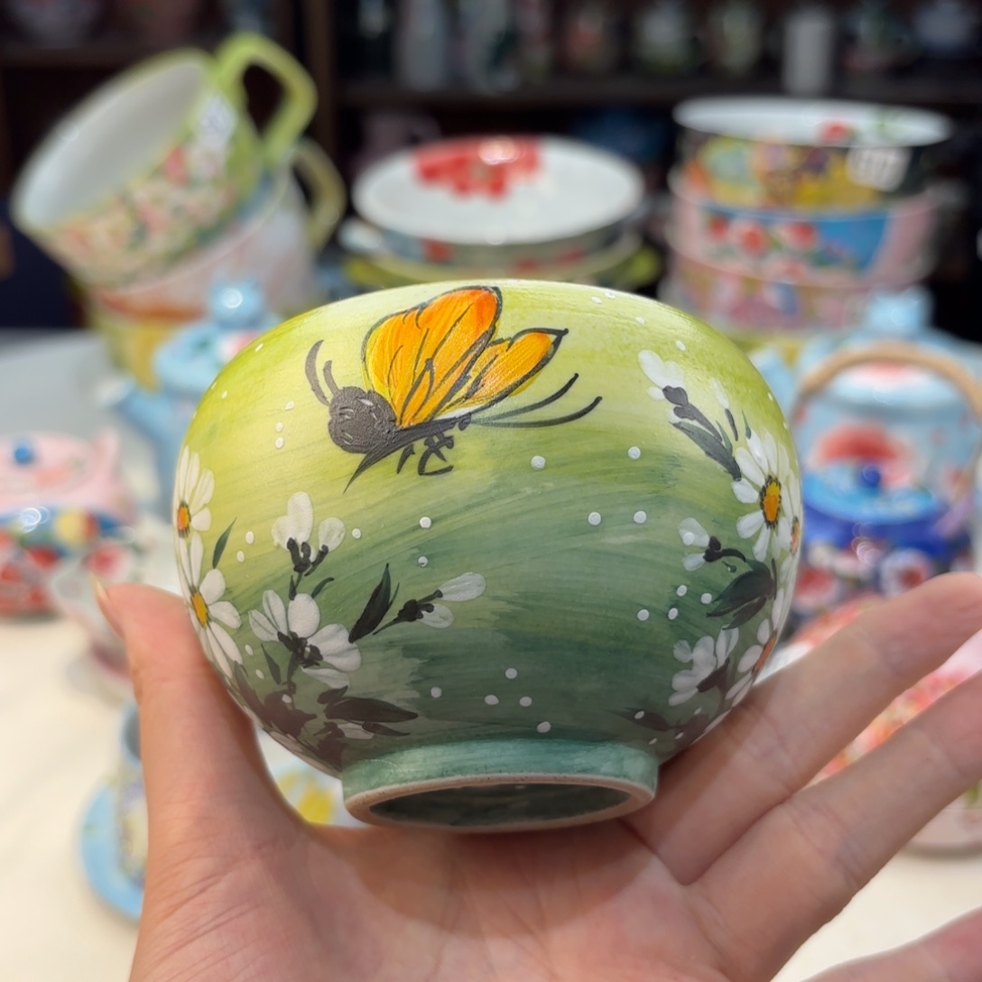 景德镇手绘高温釉下彩陶瓷茶具