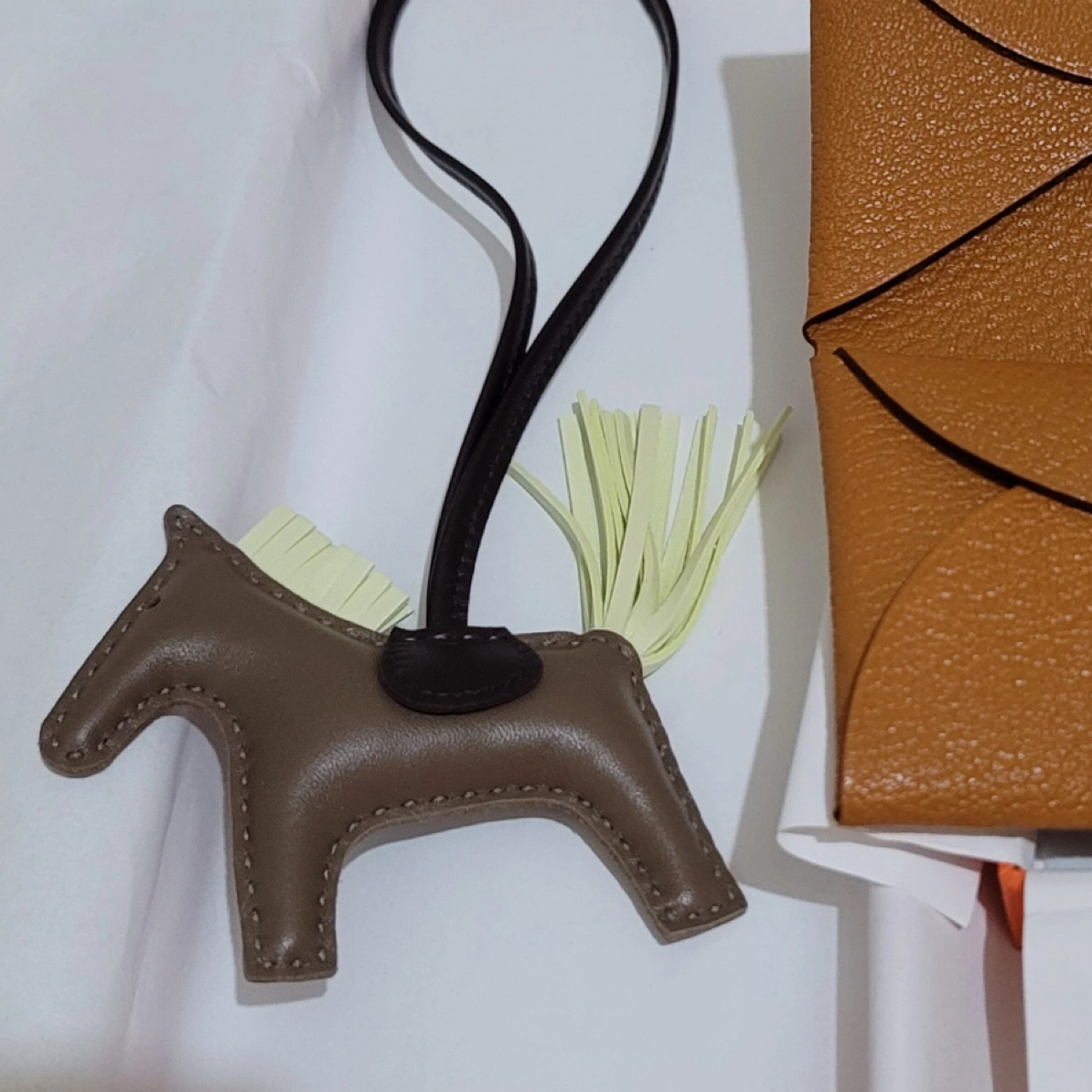 95新 Hermes/爱马仕 爱马仕乌木色小马w挂件