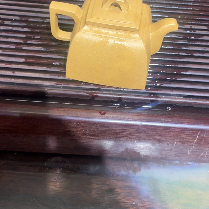 朱泥壶半*心段泥四方壶