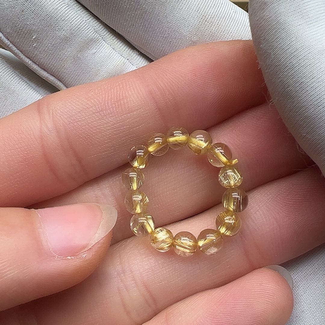 水晶珠宝半成品未镶嵌钛金跑环4.7