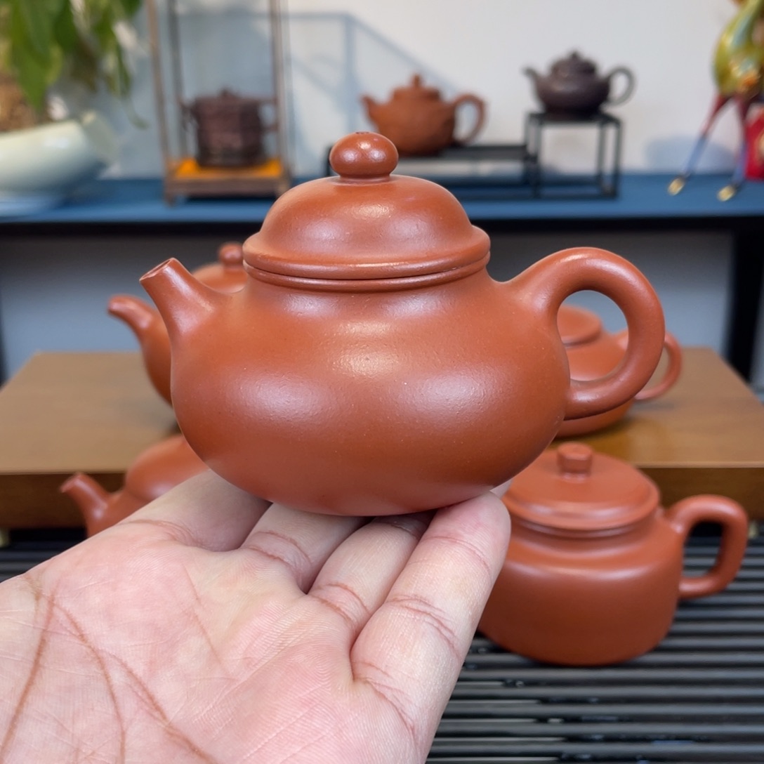 紫砂茶壶小红泥容天150cc