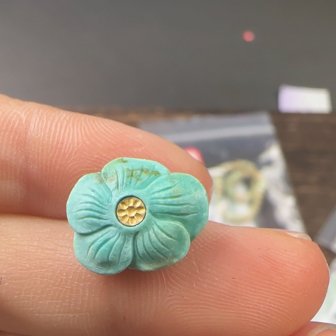 绿松石珠宝半成品未镶嵌