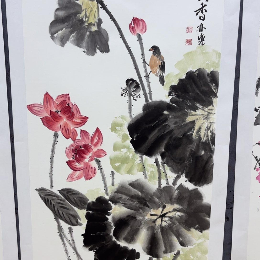 国画赵林晓四尺李欣主播