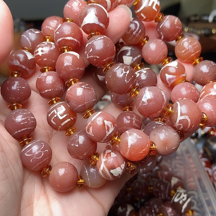 玛瑙/玉髓未镶嵌手链发一条