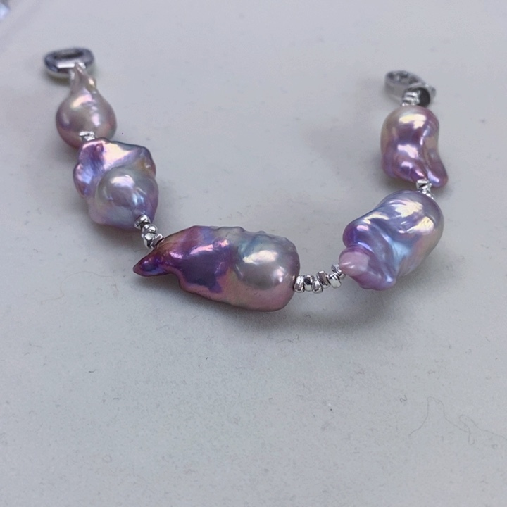 银S925镶嵌耳饰淡水珍珠