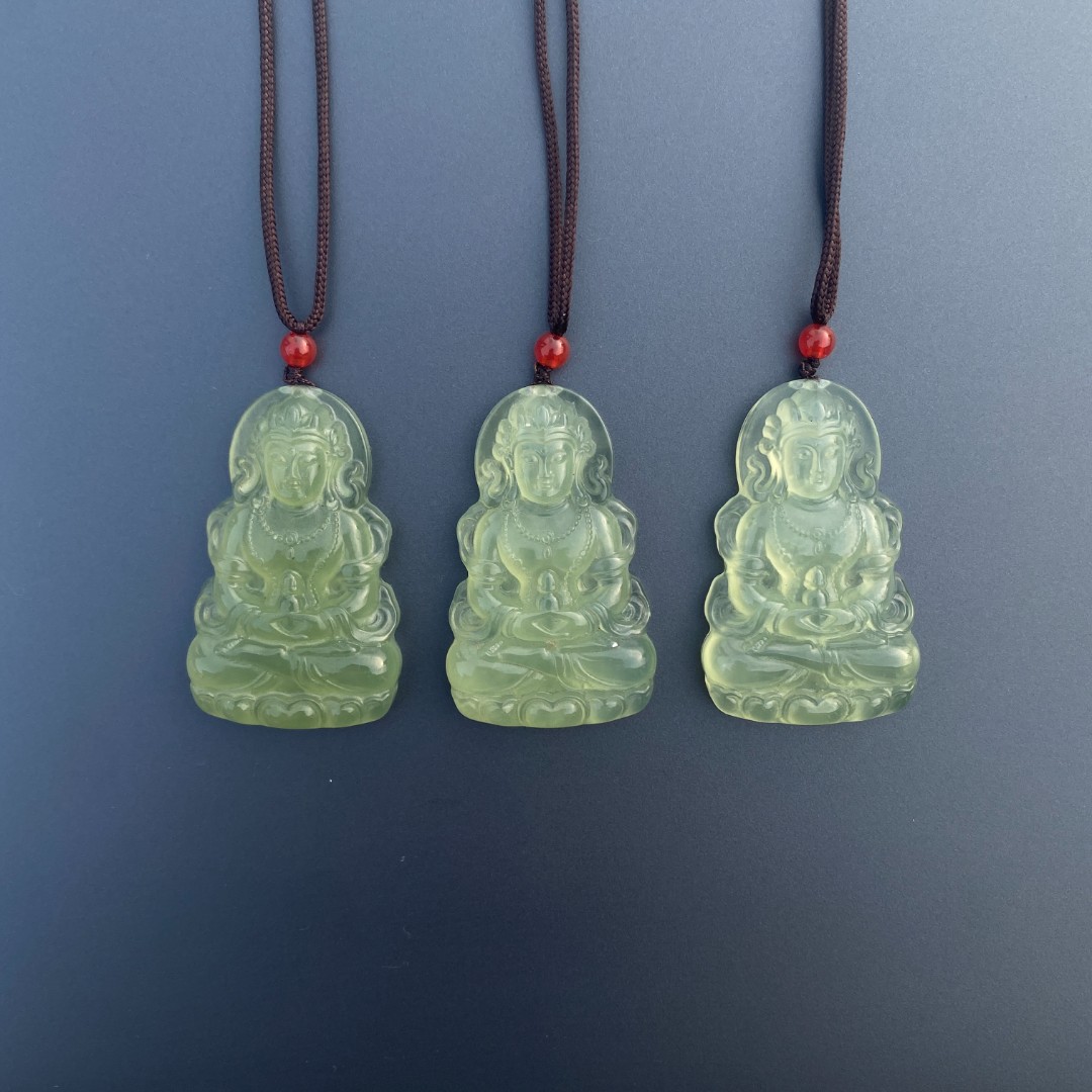 【澄总福利】纯天然蛇纹石玉未镶嵌多样性发其一渡母观音