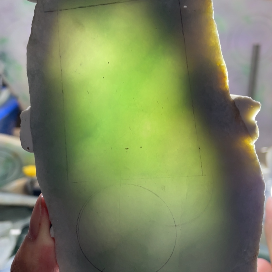 翡翠未镶嵌挂件K缅甸天然翡翠片料