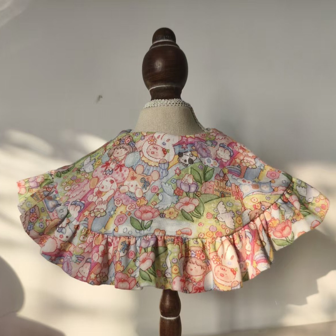 婴儿双层纱披肩款口水巾可爱围嘴 直播间专属！