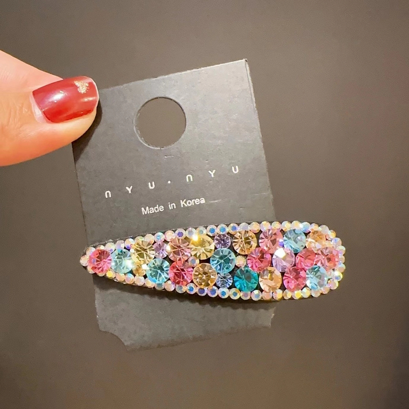 韩国施家水晶bb夹高端发夹轻奢后脑勺发卡网红爆款侧边夹碎发发夹