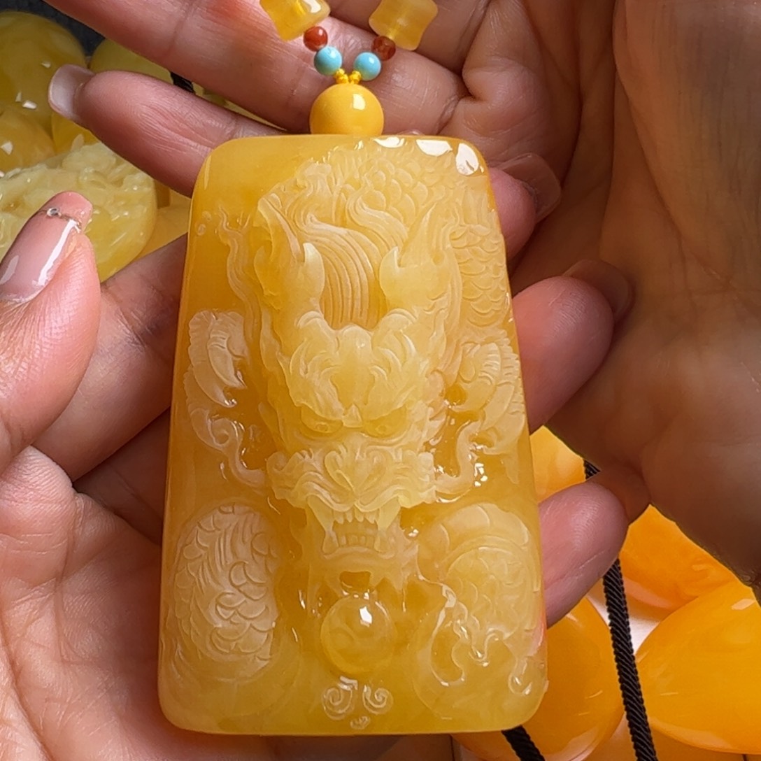 蜜蜡毛衣链未镶嵌无优化