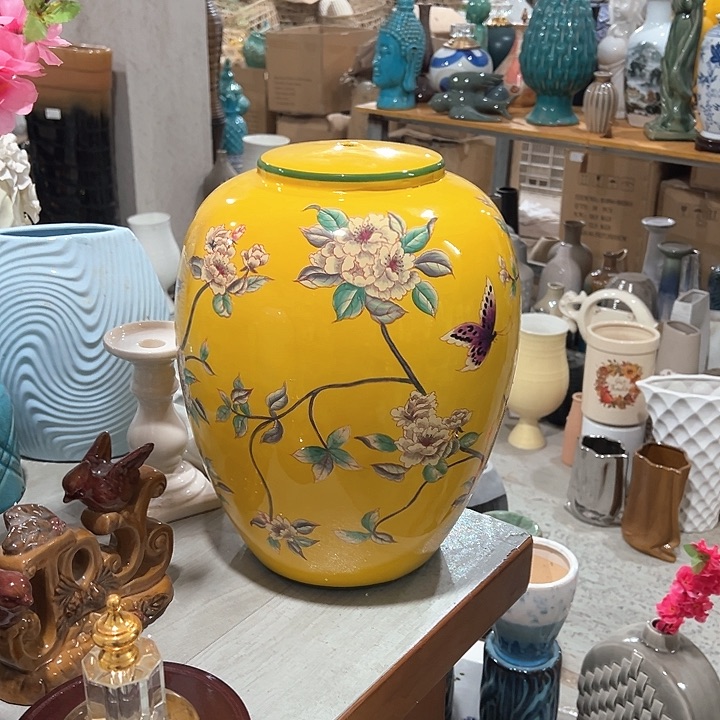 瓶高度34厘米宽度27厘米微瑕捡漏上釉不匀灯柱