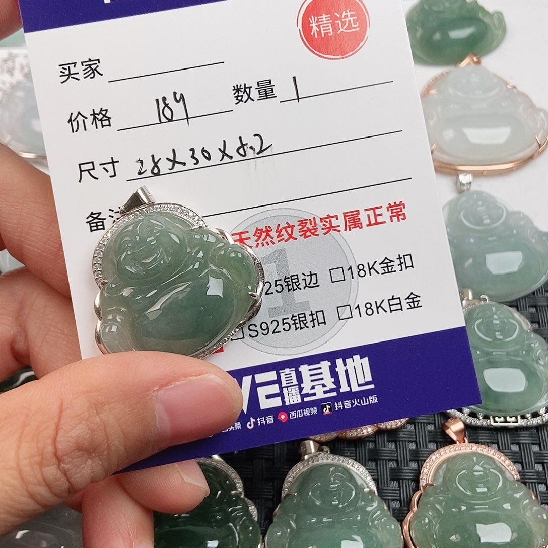 翡翠银S925镶嵌颈饰