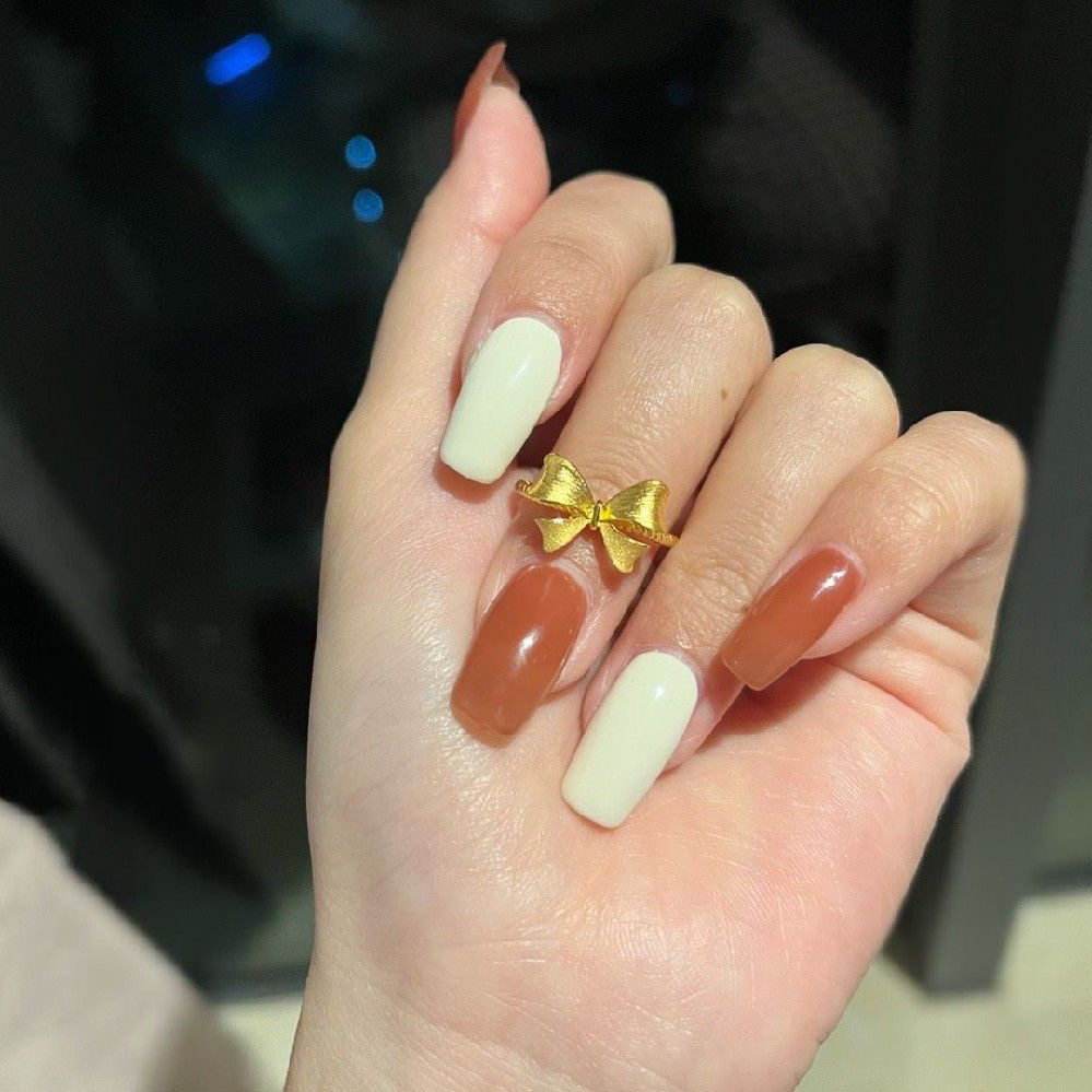 铜合金戒指 铜合金 蝴蝶结在逃公主开口可调节简约百搭风设计指环