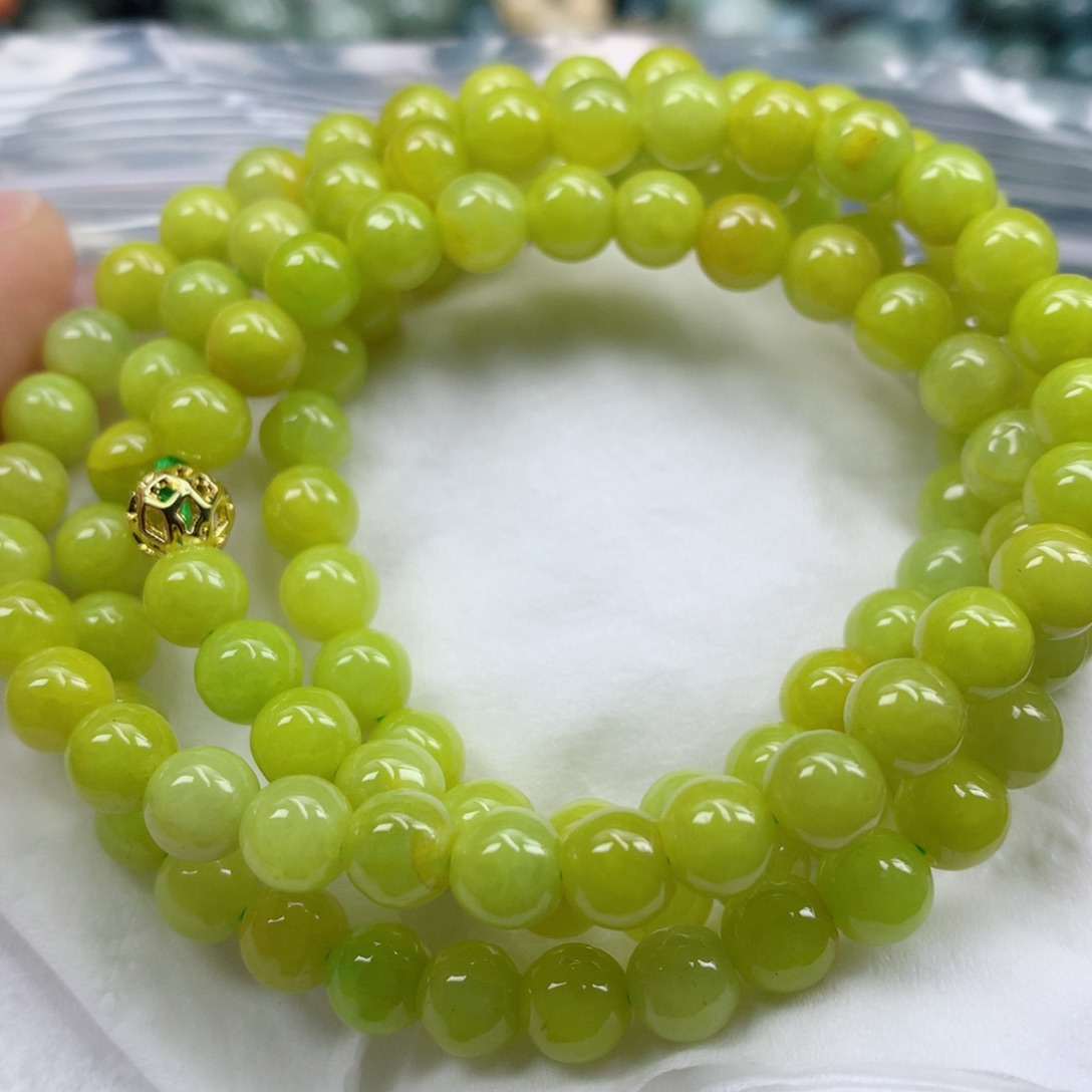 翡翠手链未镶嵌手串