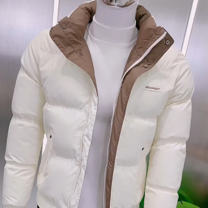 冬季新款男士时尚轻奢棉服外套帅气韩版修身抗寒保暖百搭气质棉衣