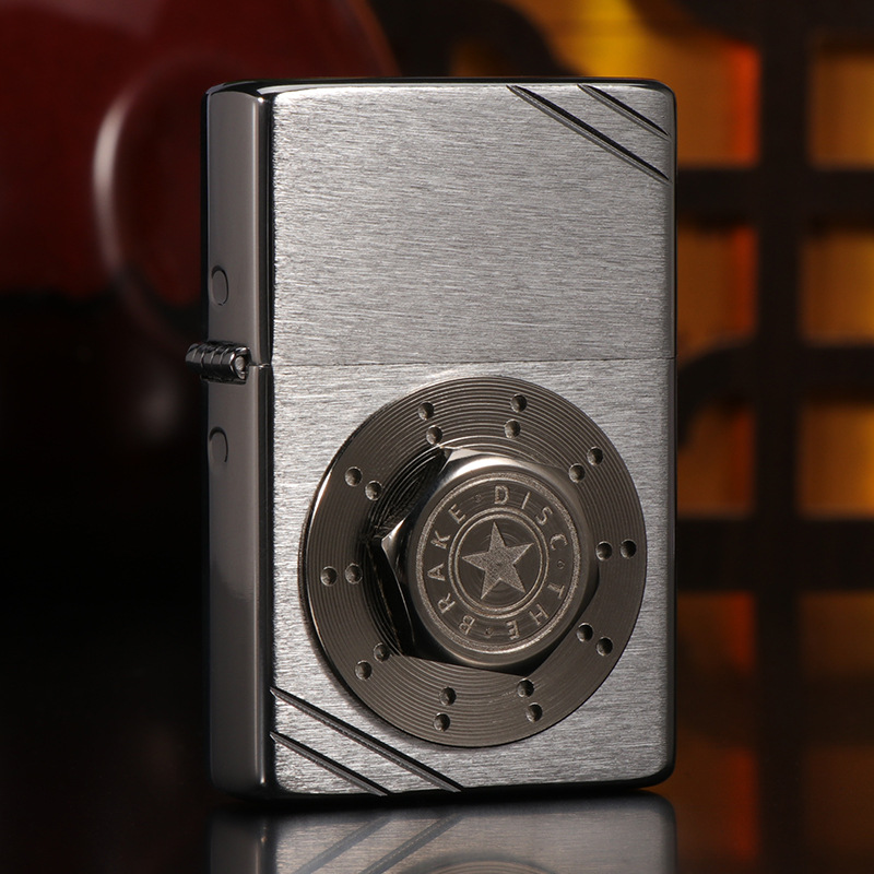 佐罗【刹车盘银色】煤油打火机高品质防风打火机【需自配油】