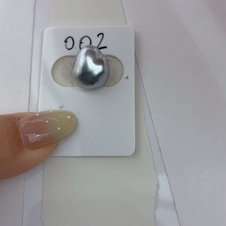 海水珍珠裸珠海水珍珠大溪地铂金灰keshi 裸珠