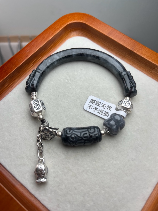 天然纯银饰品 直播间看实物（54-61圈口）