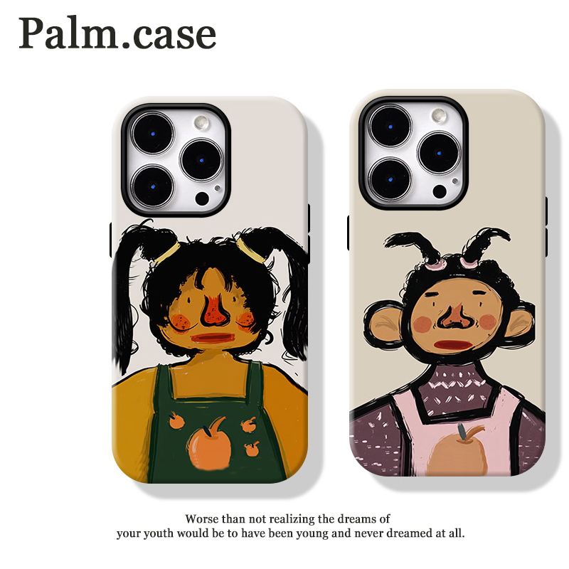 菲林二合一适用华为/oppo/vivo/小米/一加/苹果17手机壳丑萌情侣