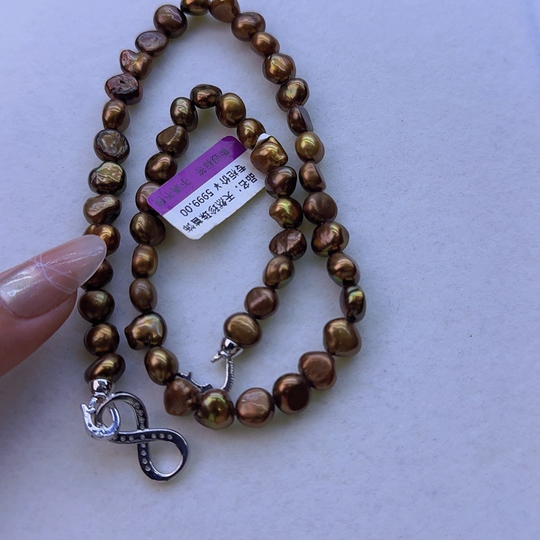 未镶嵌项链定制825淡水珍珠