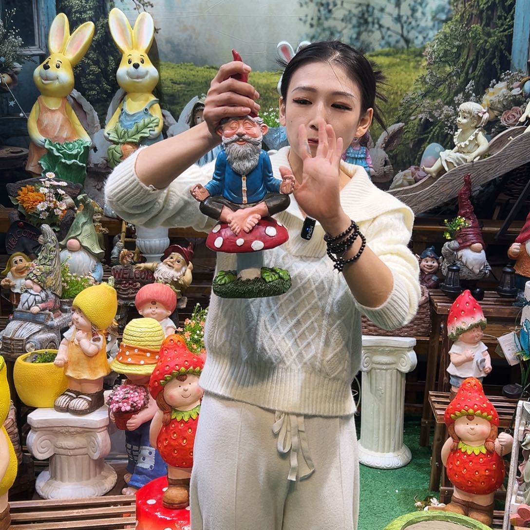花园摆件红红火火