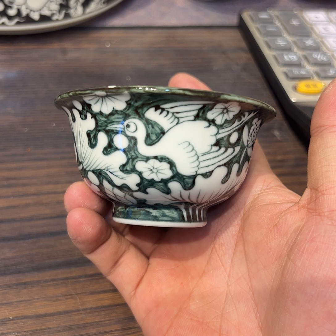 平***心摆件陶景德镇手工手绘陶瓷