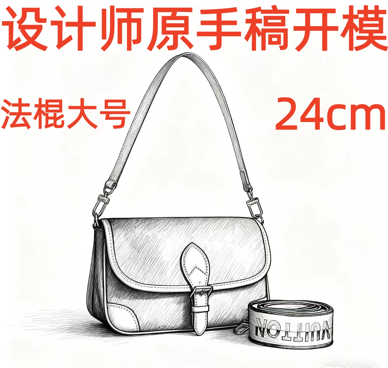  A012法棍大号24cm【里外全对】现货礼盒礼袋