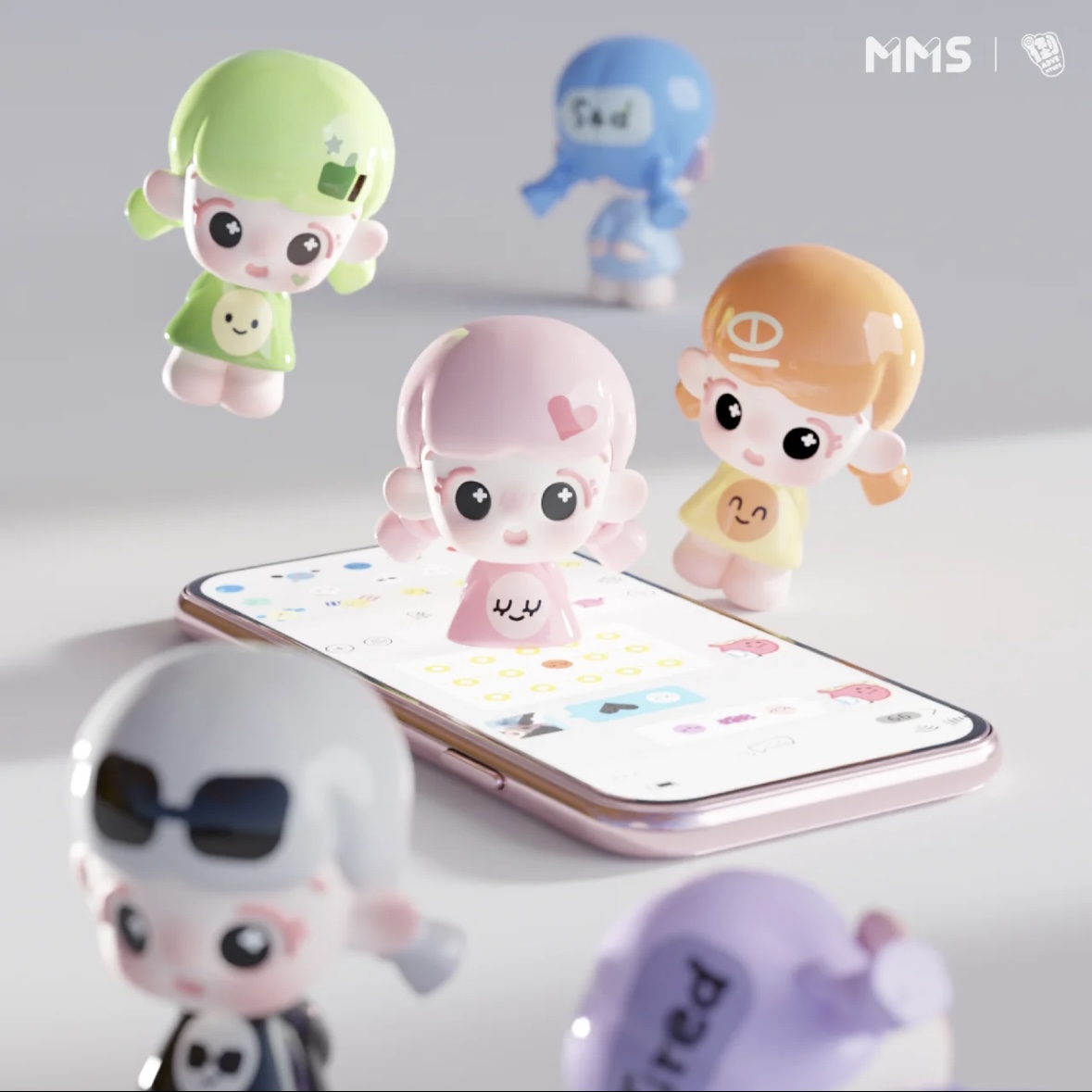 【饼干玩具屋】倒倒心情工坊萌粒盲盒玩具公仔