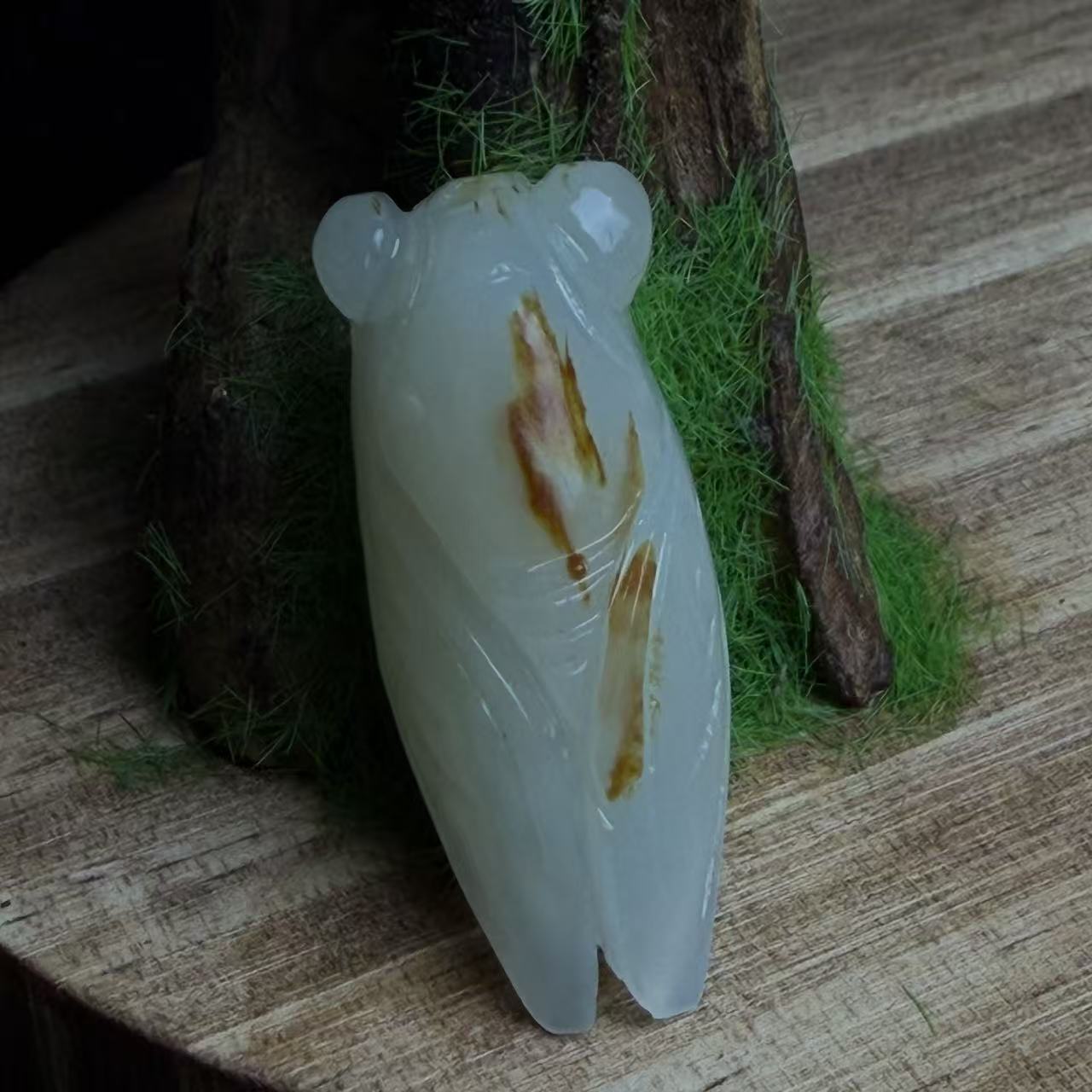 金蝉挂件和田玉D032