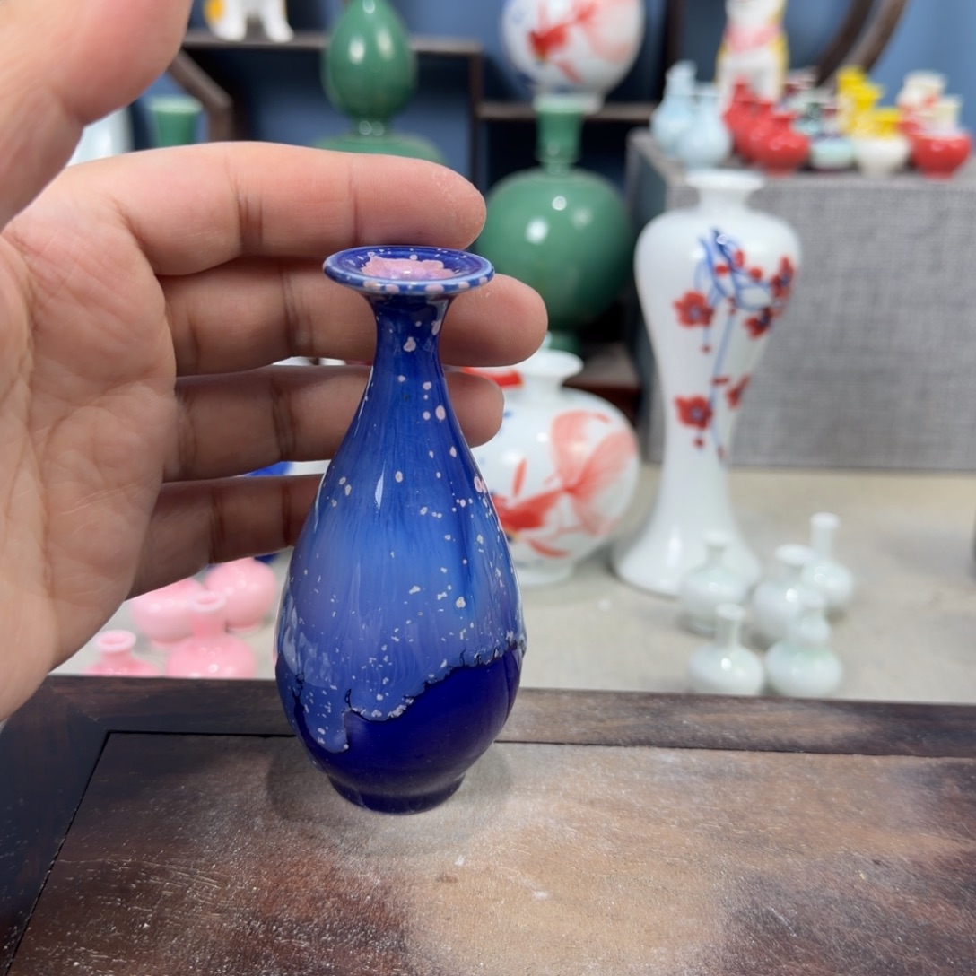 陶瓷手工小花器摆件