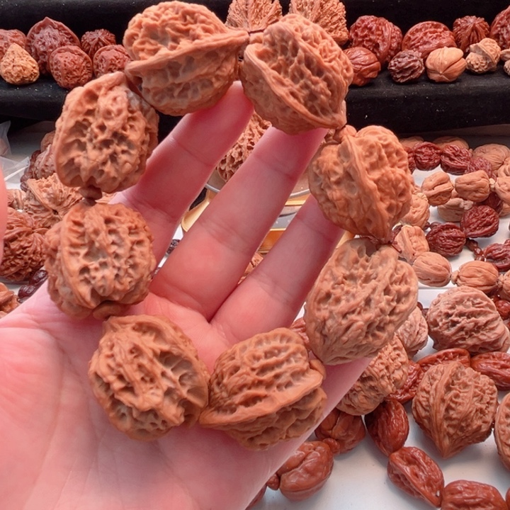 手串文玩核桃27.5尺寸野生麻核桃手串