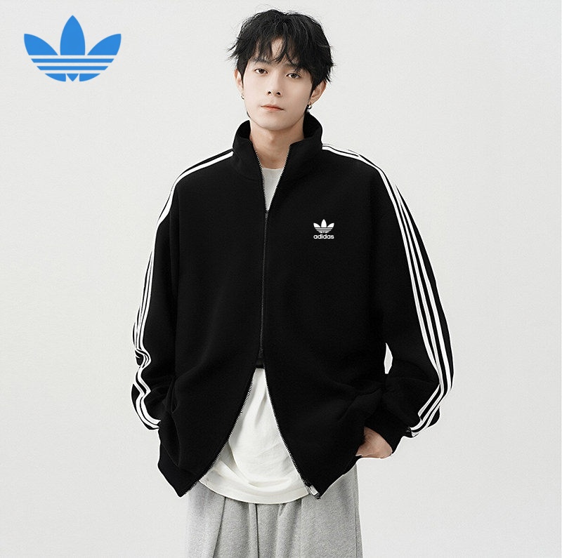【奥莱折扣】情侣立领运动外套复古防风棒球服撞色春秋外套