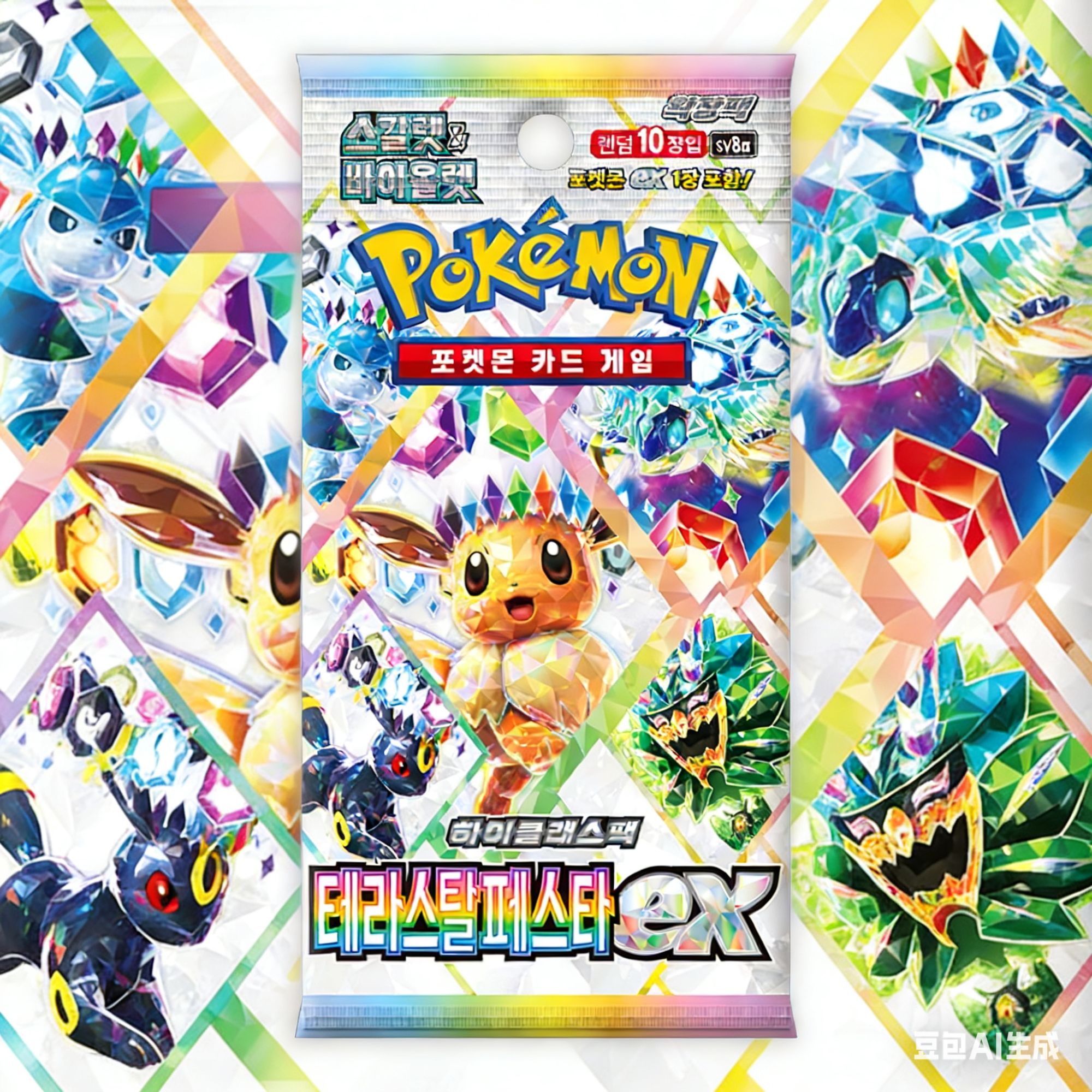 日版SV8A钛晶伊布卡牌盲盒