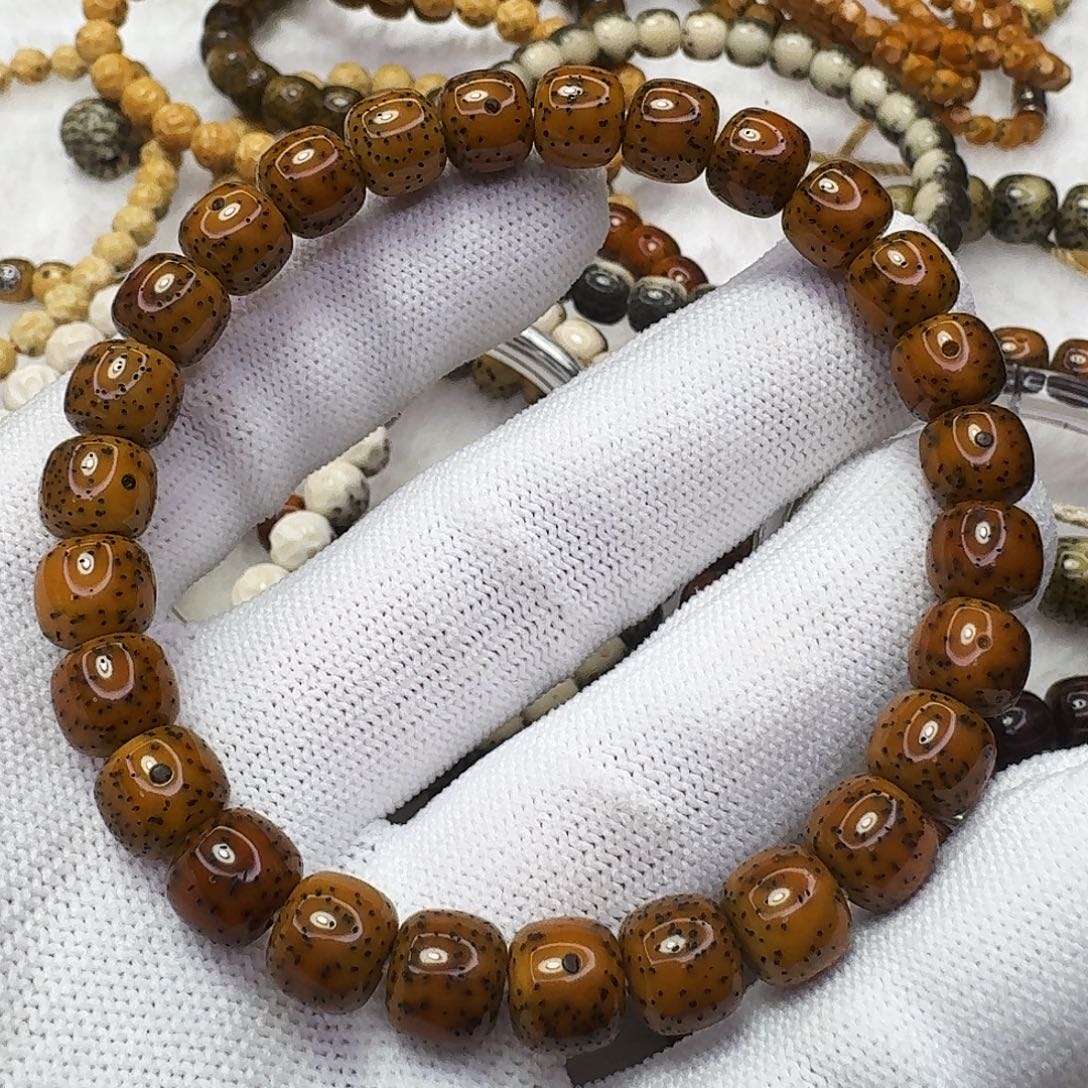 吊坠星月菩提8.5古铜月朗星稀