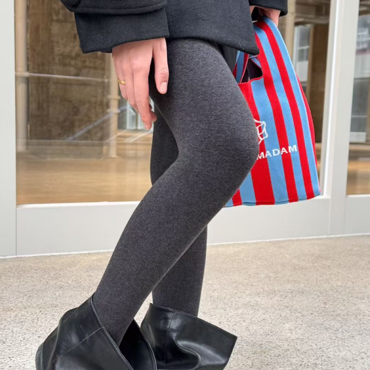 PanPan【微压力】【加绒显瘦踩脚裤链袜】