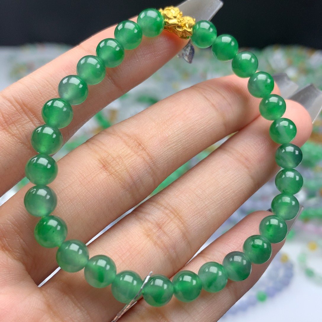 翡翠手链未镶嵌喵*卡